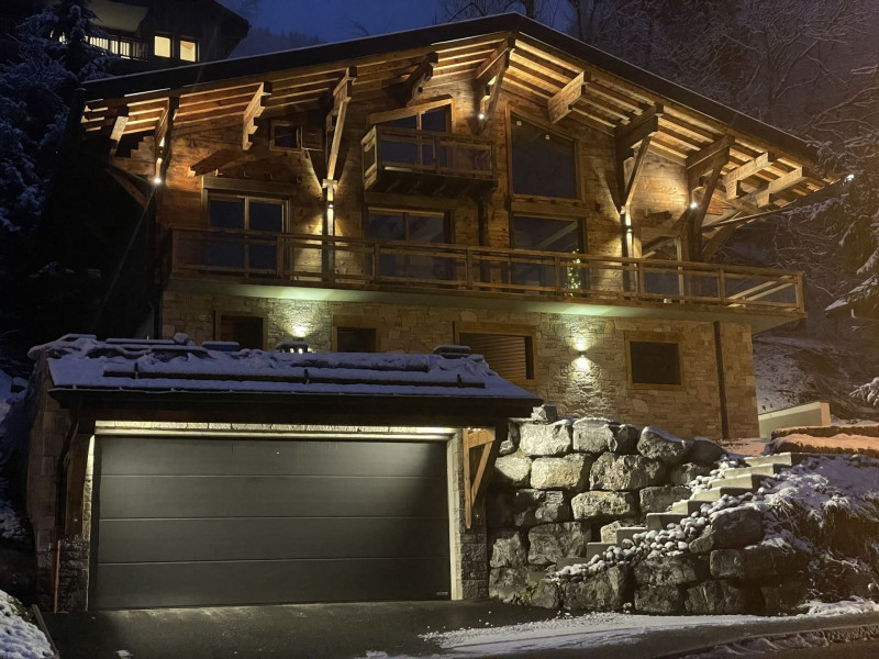 Chalet l'Alpaga, le chalet de nuit, Châtel