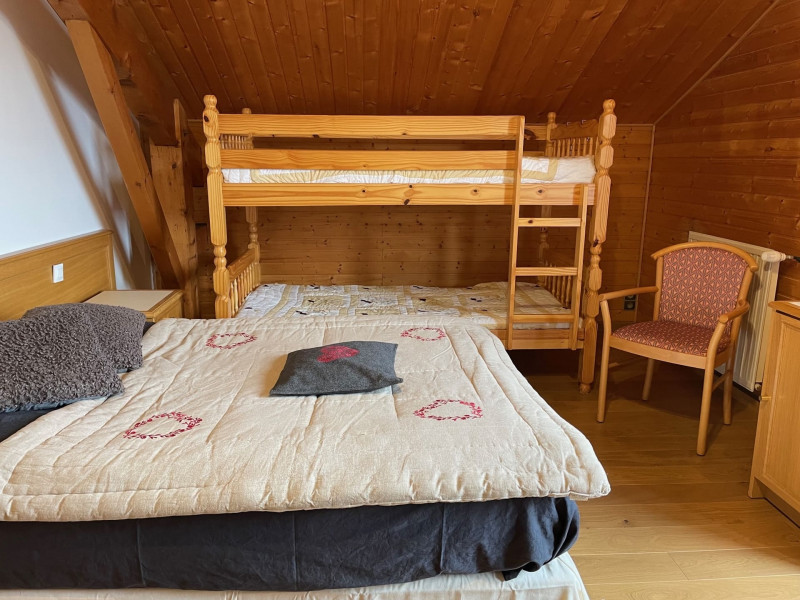 Chalet l'ORME, Bedroom double bed and bunk bed, Châtel Snow 74