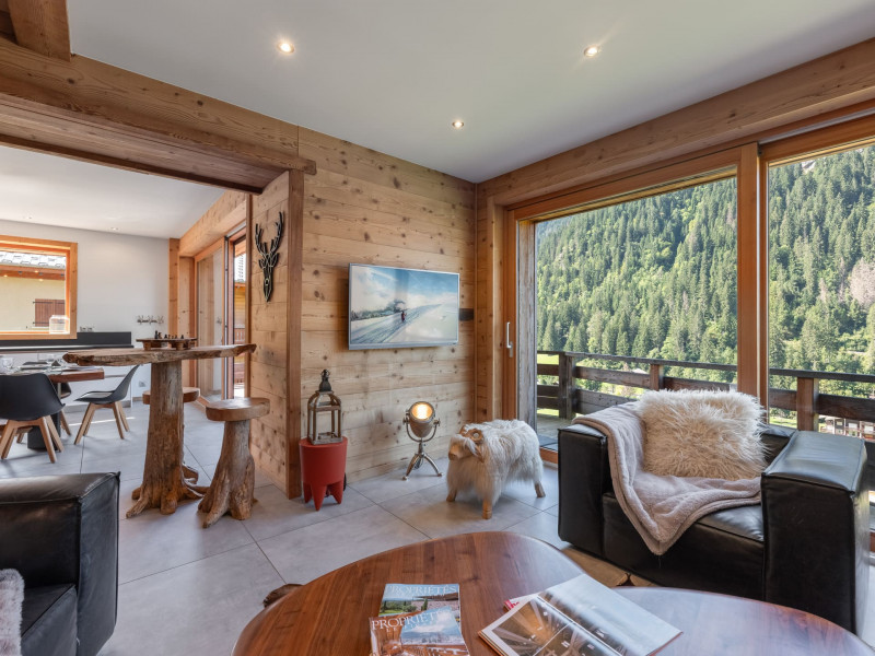 Chalet le Mille Cent, Chatel, Living room, Mountains holiday 74390