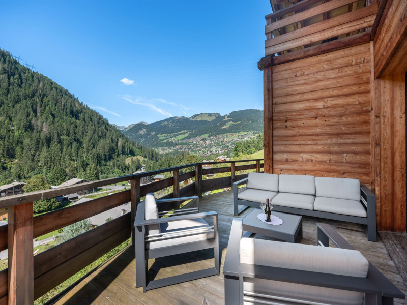 Chalet le Mille Cent, Châtel, Terrasse, Télécabine Linga 74