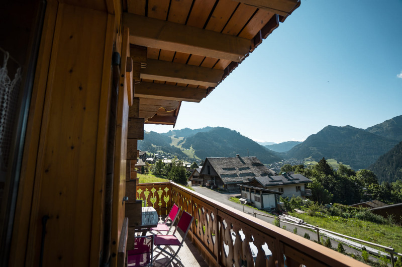 Chalet The Muverant, Balnony view, Châtel Mountain holidays