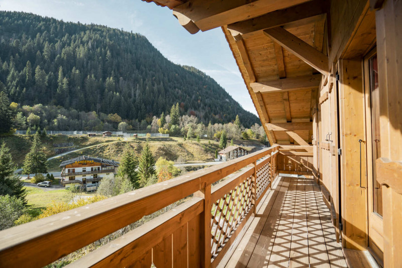 Chalet Le Noisetier, view of Châtel, mountain family holiday