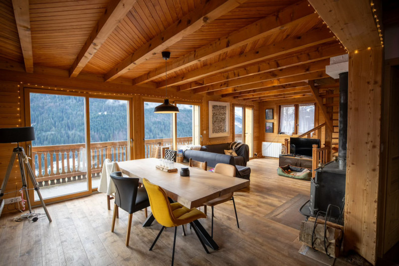 Chalet les lilas, Séjour avec vue, La Chapelle d'Abondance