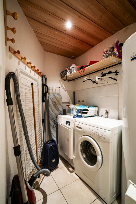 Chalet Les Tournesols, Buanderie avec lave linge et sèche linge, Châtel