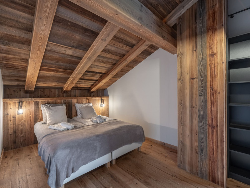 Chalet W, Bedroom single bed, Châtel Snow 74