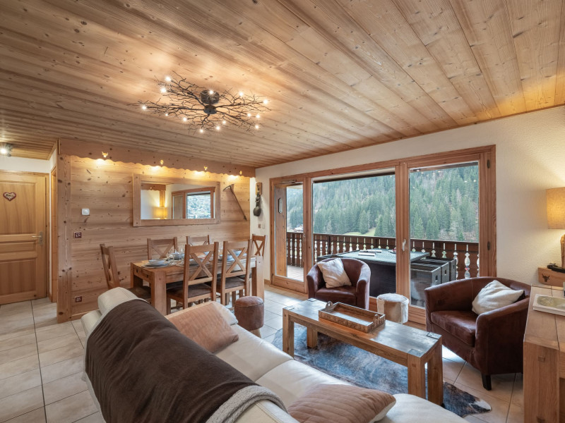 Résidence les Pins, Appartement n°8, Séjour, Châtel Portes du Soleil