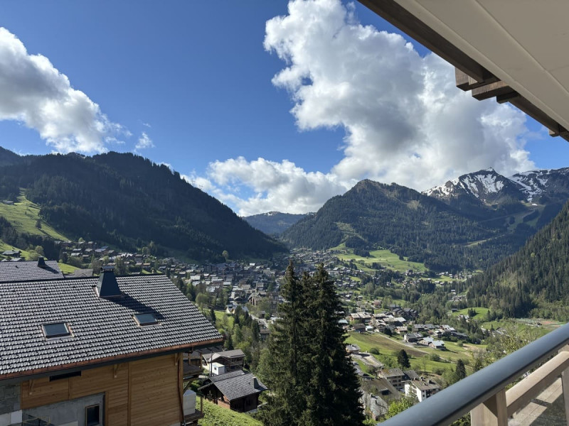 Résidence Thélème, Appartement 501, Vue depuis le balcon, Châtel Portes du Soleil